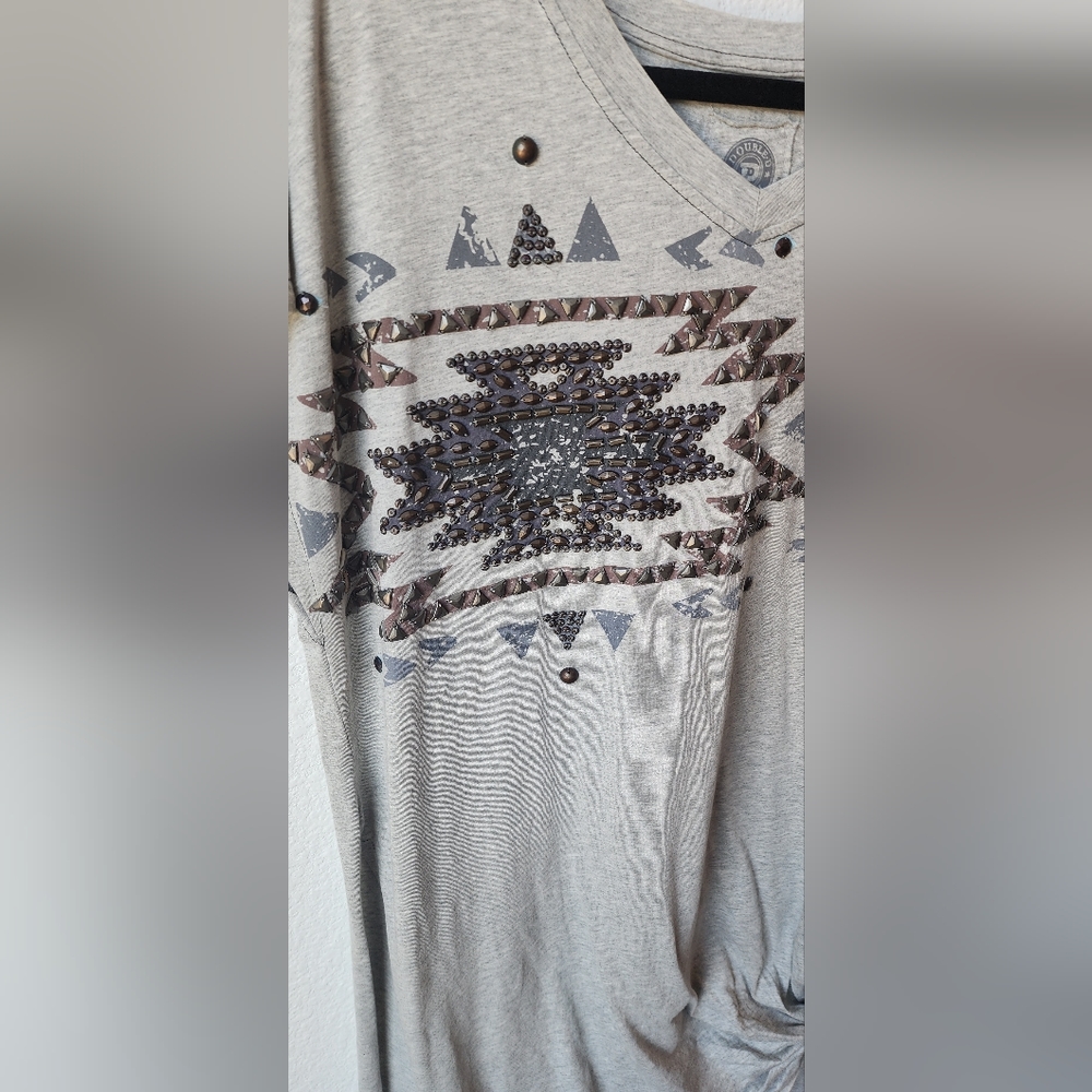 Double D Ranch Ivory Aztec Print Tunic - Picture 4 of 10